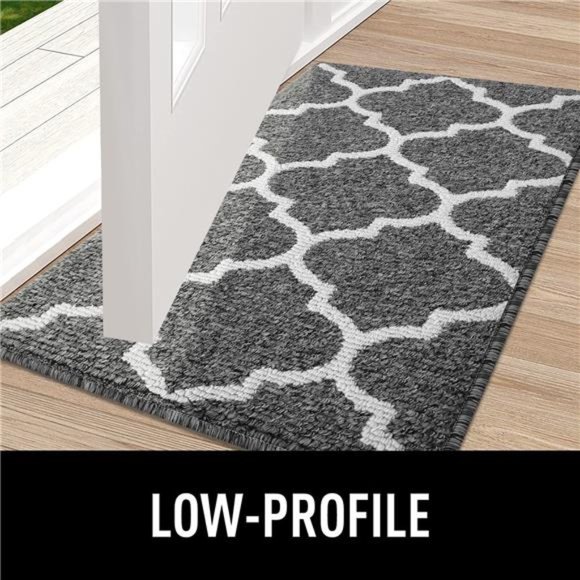 Indoor Door Mat, 32x20, Non-Slip Absorbent Resist Dirt Entrance Mat, Washable - Picture 2 of 5